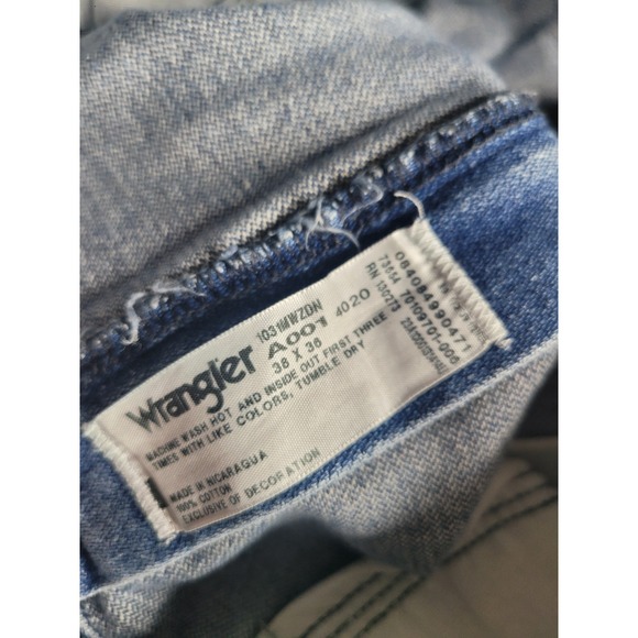 Wrangler Jeans Men's 38x36 Distressed - Picture 5 of 5